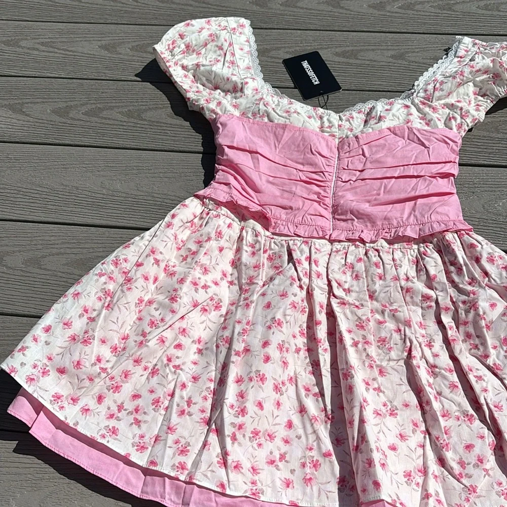 Briellyn Mini Dress - Pink Floral - Picture 15 of 15